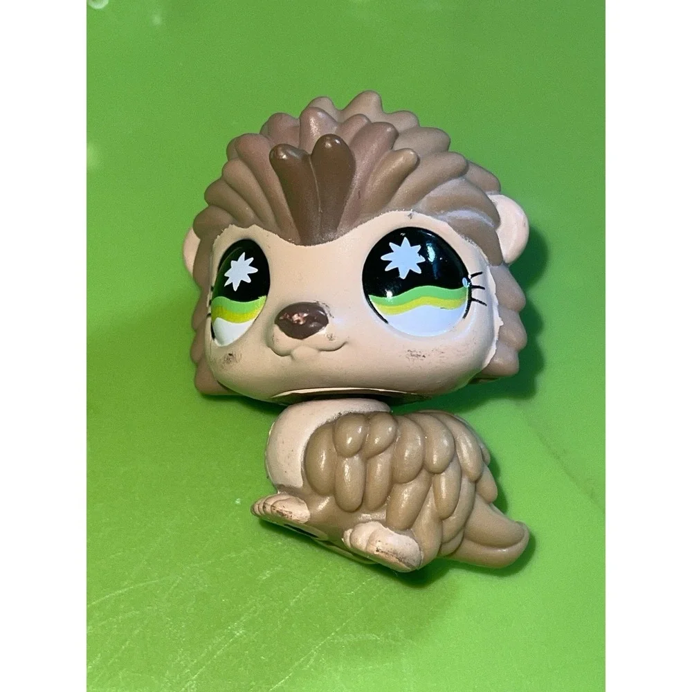 Authentic Littlest Pet Shop LPS Hedgehog Porcupine #485 w/ Green Eyes